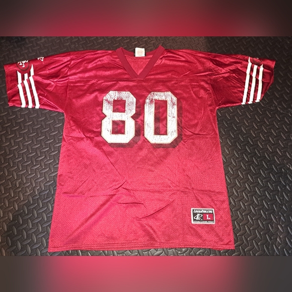 Vintage NFL #80 Jerry Rice San Francisco 49ers logo atheltic football jersey - Picture 16 of 16